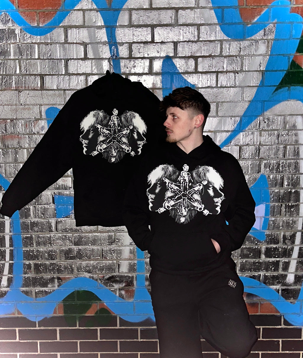 Black Graphic Hoodie